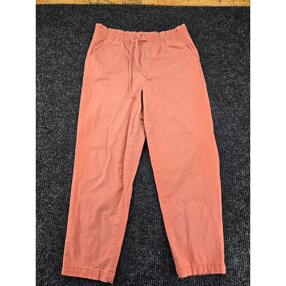 Gloria Vanderbilt Womens Terracotta Coral Pull On Elastic Waist Pants Size 10